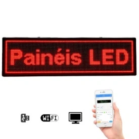167x40 CM (160x32 pixeli LED P10) Caseta Firma Reclama Luminoasa, Programabila Aplicatie Wifi Telefon - Img 2