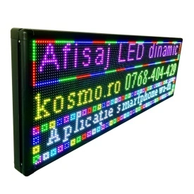 167x55 CM Display afisaj electronic LED RGB color, Reclama firma luminoasa programabila