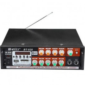 Amplificator audio bluetooth 40W BT-928, USB, 2 canale, FM radio, SD card, telecomanda - Img 2