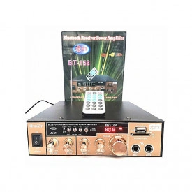 Amplificator boxe combina audio BT-158 30W, Bluetooth USB, Receiver Stereo, Statie karaoke, Radio - Img 2