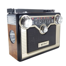 Aparat radio portabil, Acumulator integrat, Lanterna 3W LED, USB, FM AM