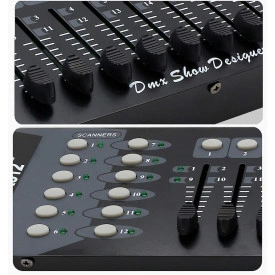 Controller consola Dj scena DMX 512-192, Panou control jocuri lumini, aparat comanda telecomanda 192 canale pt Par-Led, laser, moving head - Img 3