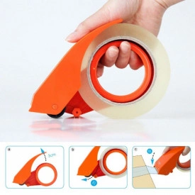 Cutter banda adeziva, Cu piedica pentru rola scotch, Ergonomic, Prosun parcel tape cutter dispenser - Img 3