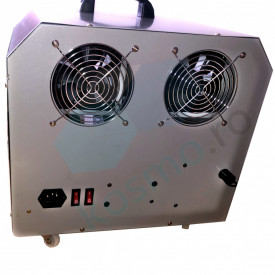 Masina baloane dubla pe rotile, 300W, Aparat suflat bule de sapun, Telecomanda, Carcasa aluminiu, Petreceri, Evenimente - Img 4
