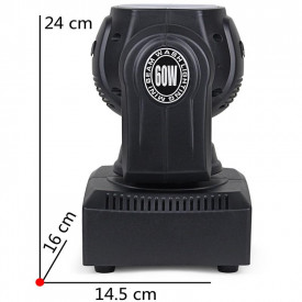 Moving head 40W RGBW LED Beam Spot Wash Halo Effect, Lumini evenimente petreceri - Img 4