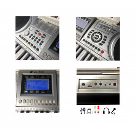Orga electronica 61 clape TouchSensitive JL-168 + Geanta matlasata, USB, MIDI - Img 4