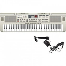 Orga electronica copii + Microfon karaoke + Casti Bluetooth, USB, 61 clape, 10 tonuri/ritmuri - Img 2