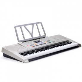 Orga electronica invatat 61 clape YM-823 + Stativ reglabil, USB, RCA, 100 ritmuri/tonuri - Img 5