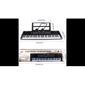 Orga electronica pentru copii (de joaca) 61 clape + Microfon, MQ-6112, 67x20CM, 16 timbre - Img 4