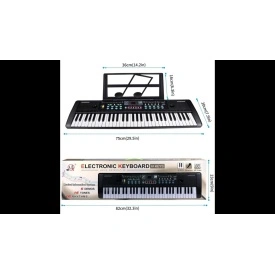 Orga electronica pentru copii (de joaca) 61 clape + Microfon, MQ-6112, 67x20CM, 16 timbre - Img 4