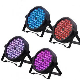 PAR-LED RGB 54x3W becuri FullColor, Proiector lumini disco scena club nunta petrecere arhitectural dj evenimente - Img 6