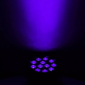 Par LED UV (ultraviolet black light) 12 x 1W, Lumina neagra scena club disco - Img 4