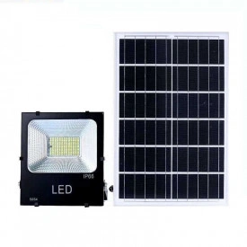 Proiector LED 10/50/100/200/300/400/600W, Acumulator integrat, Panou solar, IP66 - Img 2