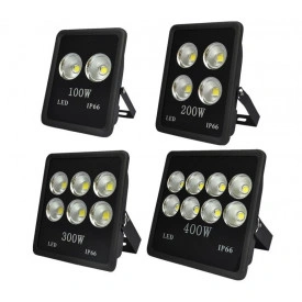 Proiector LED COB Puternic, Exterior IP66, Lumina 6400K, 100 Lm/W, 50W 100W 200W 300W 400W