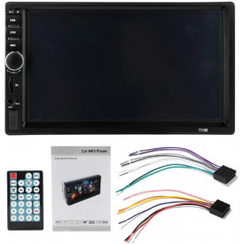 Radio Casetofon Auto (2DIN) 7" Bluetooth MP5 USB, TouchScreen, 7018B - Img 3