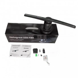Reclama firma luminoasa 3D - 435mm - MicroSD, Proiector holografic tip ventilator cu doua palete pentru advertising magazin, stand, locatie - Img 2