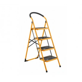 SCARA DIN OTEL Profesionala, Pliabila, 4 trepte late 38x26cm, max 150 KG - Img 2