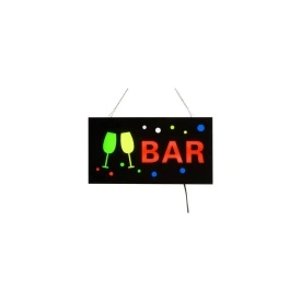 Semn luminos: BAR Welcome pentru geam vitrina Pub, Club, Restaurant, Reclama firma - Img 3