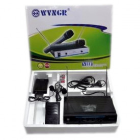 Set 2 Lavaliere Wireless, Lavaliera cu Receiver VHF Reglaj volum, Microfoane fara fir WG-210 - Img 2