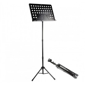 Stativ Partitura 150cm, Trepied reglabil pliabil, Suport caiet note perforat, portativ, tableta - Img 1