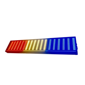 100x20 CM Ecran panou publicitar LED programabil aplicatie, Reclama Luminoasa Video Logo (384x64 pixeli LED P2 RGB FullColor) - Img 5