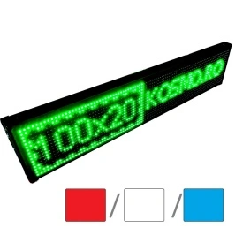 100x20 CM Exterior Reclama LED firma luminoasa text programabil (96x16 pixeli)