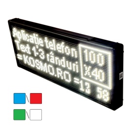 100x40 CM Exterior, Reclama luminoasa cu programare wireless aplicatie, Display afisaj firma (96x32 pixeli LED P10) - Img 1