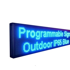 400x40 CM (384x32 pixeli LED p10), Reclama programabila Wi-Fi, Firma luminoasa LED - Img 1