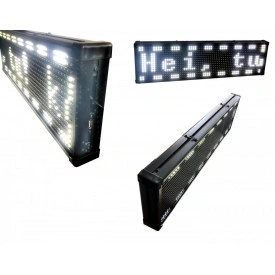 67x20 CM Interior, Firma Luminoasa bec LED, Reclama programabila wireless wi-fi (64x16 pixeli LED p10) - Img 4