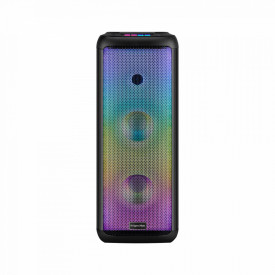Boxa Bluetooth 2 x 8" 60W KM0558 Kruger&Matz, Joc lumini LED, Radio FM, USB, AUX - Img 5
