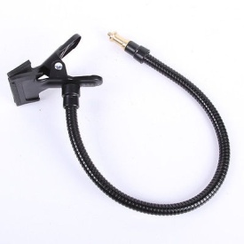 Brat flexibil 54CM cu prindere clema, Suport microfon articulat prindere menghina 35mm, spigot 5/8 + filet universal 1/4 si 3/8 - Img 1