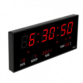 Ceas electronic digital perete 36x15CM cu afisaj LED ora/minut