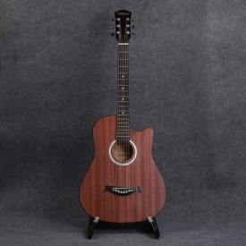 Chitara Acustica pentru Invatat 97Cm 38Inch, 6 Corzi Metalice, Amatori, Incepatori