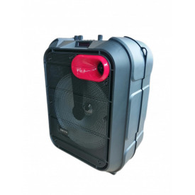 Difuzor de petrecere, Boxa activa tip troller 12", Lumini LED, Microfon Party Karaoke - Img 5