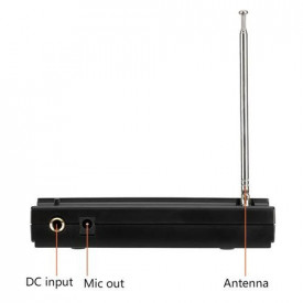 Microfon Fara Fir (Wireless) Basic SM58, Receptor SH-200 VHF, Distanta 30 metri, Baterie 9V - Img 2