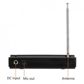 Microfon Fara Fir (Wireless) Basic SM58, Receptor SH-200 VHF, Distanta 30 metri, Baterie 9V - Img 2