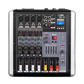 Mixer audio activ 2x400W 16 efecte digitale 4 canale intrare, USB, Iesire Jack si Speakon - Img 2