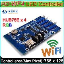 Modul de comanda WF4 pentru reclama luminoasa LED color (RGB) WI-FI USB, Controller Cititor - Img 3