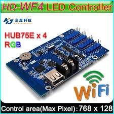 Modul de comanda WF4 pentru reclama luminoasa LED color (RGB) WI-FI USB, Controller Cititor - Img 3