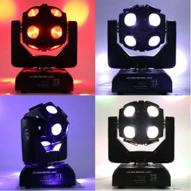 Moving head 12x10W LED RGBW Glob rotativ lumini scena 4in1, DMX, Ibiza E-cosmos - Img 2