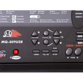 Orga electronica copii MQ-809 + Microfon karaoke, 61 clape 5 octave, USB, 80x30cm - Img 4