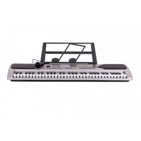 Orga muzicala 61 clape MQ-001 + Microfon karaoke, Claviatura electronica, 100 tonuri, USB, Radio - Img 2