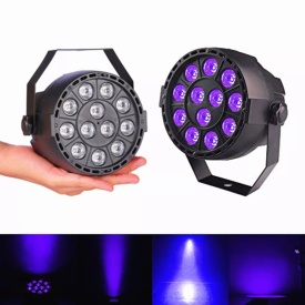 Par LED UV (ultraviolet black light) 12 x 1W, Lumina neagra scena club disco