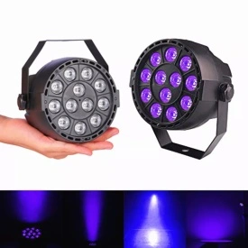 Par LED UV (ultraviolet black light) 12 x 1W, Lumina neagra scena club disco