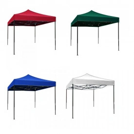 Pavilion 3x3m cort pliabil 300x300 cm, prelata impermeabila copertina, Inaltime reglabila, targ florarie marfa legume fructe piata - Img 2