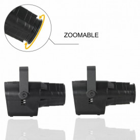 Proiector lumini LED Logo RGBW 40W, Zoom, 5 canale DMX, 5 culori si 3 forme - Img 4