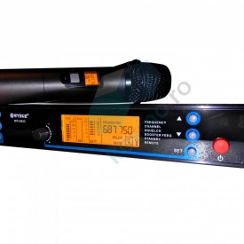 Set 2X Microfon Wireless cu afisaj digital luminat, Receiver UHF display dublu LCD, WG-8833 - Img 3