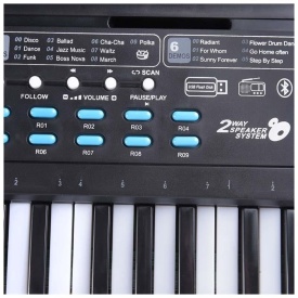 SIntetizator pentru copii MQ-601, Orga electronica cu 61 de clape + Microfon karaoke - Img 2