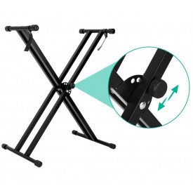 Suport dublu X cu Extensie, Stativ Orga electronica Clape, Stander Pianina, Echipamente DJ - Img 7