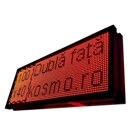 100x40 CM (F+V) Reclama firma luminoasa exterior dublu afisaj, Programabila APP (96x32 pixeli LED P10) - Img 6